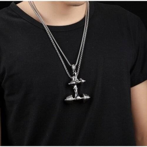 Fashion Man Necklaces Jewelry Accessories Long Pendant Neck Chain Decoration Trend Gothic Punk Rave Party Men Necklace