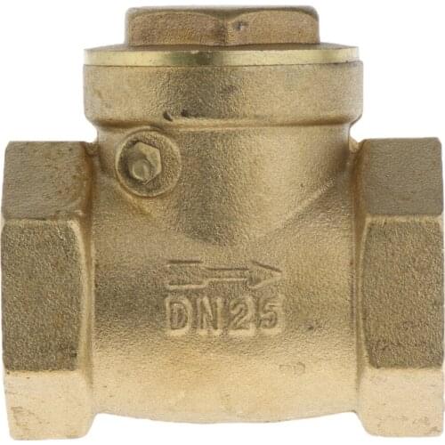 One Way Swing Check Valve DN25 Female Thread Non Return Valve Brass