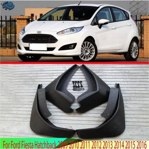 Car Front Rear Mud Flaps Mudguards Fender Flares Splash Guards for Ford Fiesta Hatchback 2009 2010 2011 2012 2013 2014 2015 2016