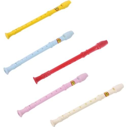 Plastic Musical Instrument Recorder Soprano Long Flute 8 Holes
