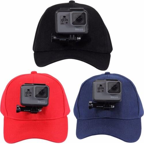 Elistooop Sports Camera Hat For Gopro Accessories Adjustable Cap With Screws And J Stent Base For GoPro HERO 6 5 4 / 5 4 Session
