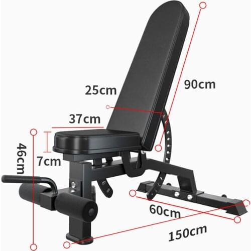 Dumbbell Bench Home Fitness Equipment Sit-up Board Fitness Chair Bench Press Weightlifting Bench Training Chair XS