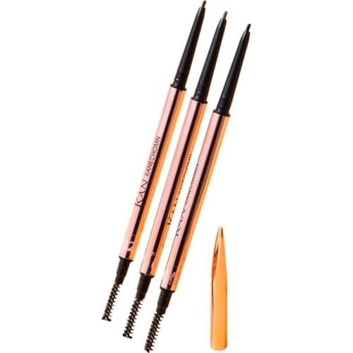 3 Colors Ultra Fine Triangle Eye Pencil Precise Brow Definer Long Lasting Waterproof Blonde Brown Eyebrow Makeup Eyeliner