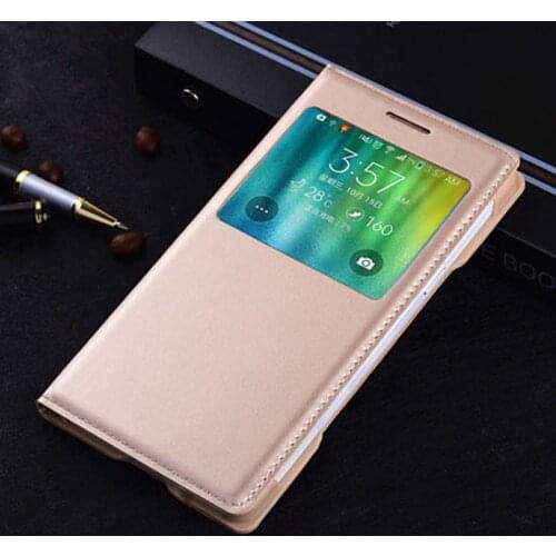 Smart Touch View Shell For Samsung Galaxy A5 2015 Auto Sleep Wake Leather Cases Flip Cover Phone Bag For Samsung Galaxy A5 A500