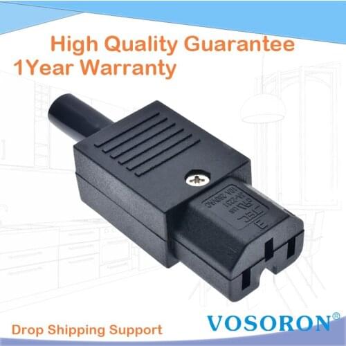 IEC320 C15 AC PDU UPS verdrahtete steckdose inline kabel montieren installieren elektrische Panel Buchse AC buchse 250v 10a