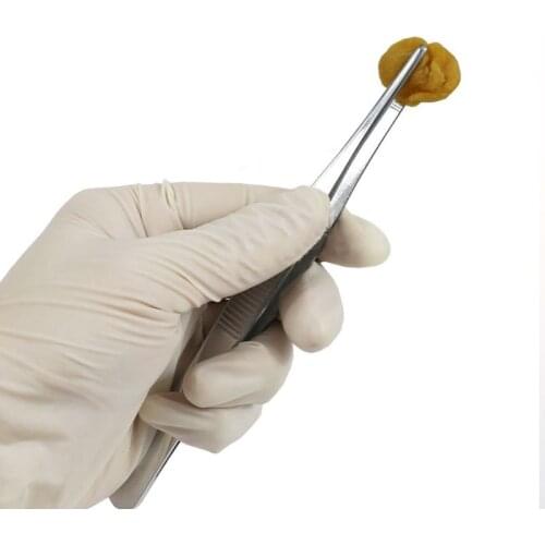 W3JE Toothed Tweezers Barbecue Stainless Steel Long Food Tongs Straight Home Medical Tweezer Garden Kitchen BBQ Tool 5 Sizes