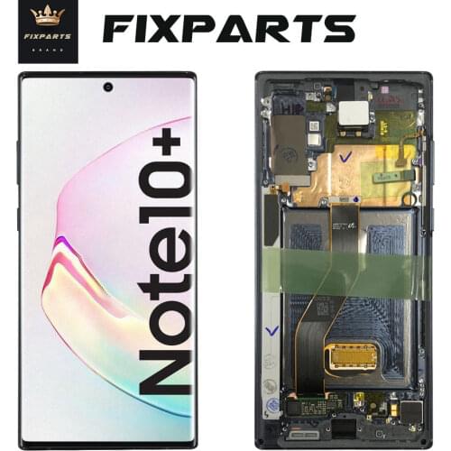 For 6.8" Samsung Galaxy NOTE 10 Plus N975 N975F LCD Display Touch Screen Digitizer Assembly DS For SAMSUNG NOTE 10 + N9750 LCD