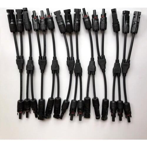 50pairs / 20pairs Solar Panel Parallel Connector for 2.5mm 4mm2 6mm2 PV Cable waterproof IP65 Y-Branch solar panel PV Connector