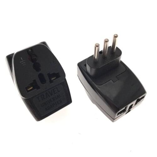 Italy Libya Chile Male To Female Universal US AU EU AC Power Travel Adapter Plug Converter Insured Wall Outlet Socket 10A 250V
