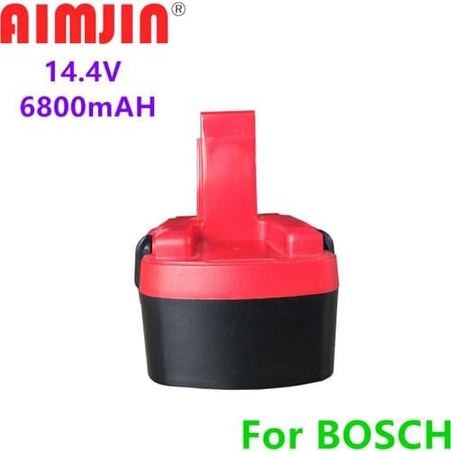 Latest Upgrade14.4 V 6800mAh Ni-CD Power Tool Battery for Bosch BAT038 BAT140 BAT040 BAT041 BAT159 Free Shipping