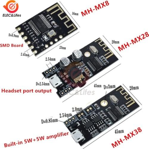 MH-MX8 Wireless Bluetooth MP3 Audio Receiver board BLT 4.2 mp3 lossless decoder board Stereo DIY modified speaker HiFi M18 M38