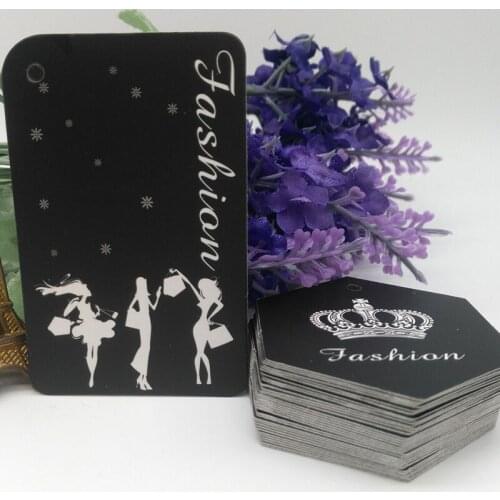 Customized logo price tags for clothing/printed sewing garment hang tags good quality tags for bags Jewelry luggage