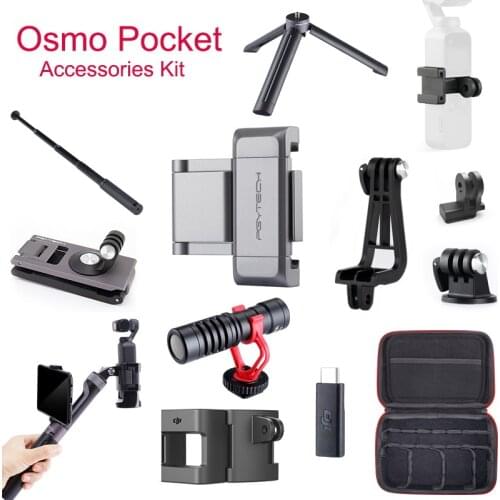 DJI Osmo Pocket Stabilizer Accessories Expansion Kit 12 Option for Osmo Pocket Gimbal Storage Bag & Tripod & Mount Bracket