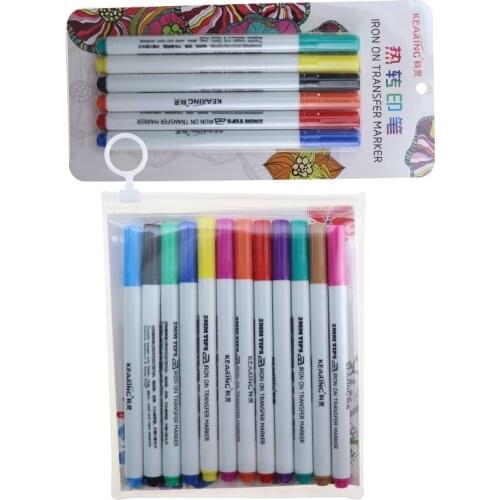 [Keling] 12-color Suit Fabric Painting Pen T-shirt DIY Painting Suit Fabric Pen