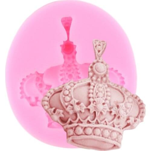 Crown Cupcake Topper Silicone Mold Cake Decorating Tools DIY Wedding Cake Border Fondant Mold Candy Chocolate Gumpaste Molds