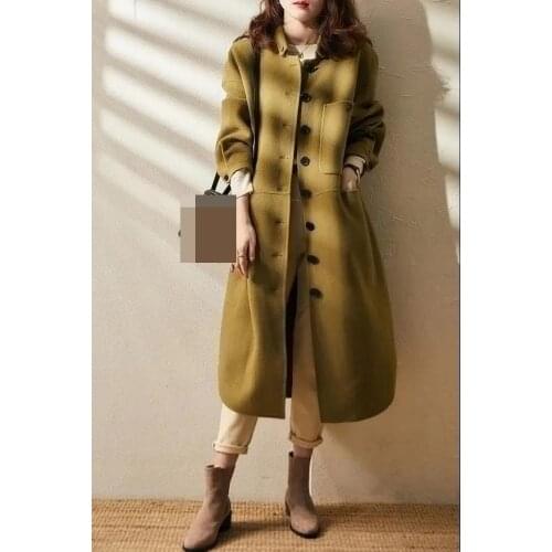 LANJING Women's Long Trench Coats