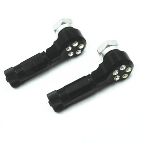 Motorcycle Black CNC Wheel Tire Valve Stem Caps For Honda Suzuki Kawasaki Yamaha Street bike Dirt bike Dual Chopper Touring