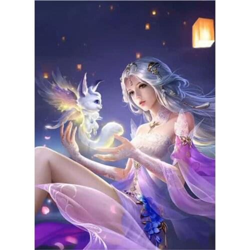 New Arrivals 5D DIY Full Round/Square Diamond Painting Anime Girl Cross Stitch 3D Embroidery Rhinestone Mosaic Home Decor Y1411