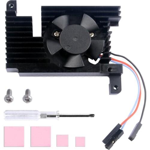 Raspberry Pi 4 Adjustable Speed Fan Armor Lite Heatsink Automatic Shutdown CNC Extreme Cooler PWM Heatsink For Raspberry Pi 4B
