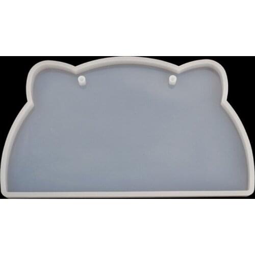 Handmade Clear Silicone Indicator Signs Welcomes Card Epoxy Resin Mold DIY Door Number Plate Resin Mold Art Crafts Tools New