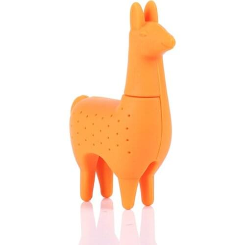 Tea Infuser Food Silicone Grade Alpaca Shape Tea Infuser Strainers Filter