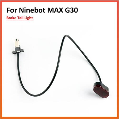 Rear Fender Tail Light For Ninebot Max G30 Electric Scooter Waterproof Signal License Plate Brake Light Accessories