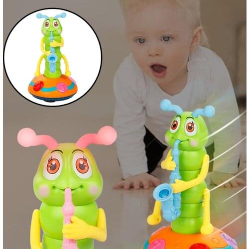 Dancing Electric Caterpillar Toy Kids Developmental Home Desktop Decor Art Crafts
