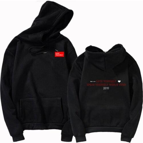 Bangtan Boys love yourself speak yourself world tour Hoodies & Sweatshirts Womens Clothing Round Neck K-pop hip hop Sweatshirt