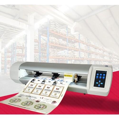 WD-350 Automatic Label Die-Cutting Machine 45W Camera Self Adhesive Marking Machine 500mm Laser Digital Edge Patrol Plotter