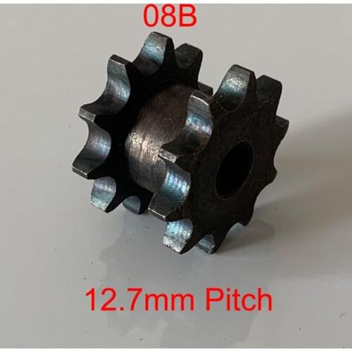 08B 31 32 33 34 35 36 37 38 39 40 Tooth 12.7mm Pitch Double Two Dual Row Simplex Gather Gear Chain Drive Sprocket Wheel Plate
