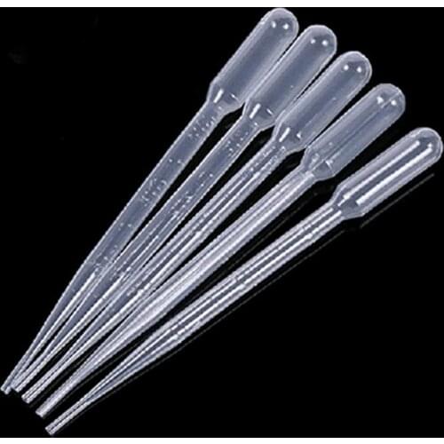 10pcs 3ML Disposable Plastic Eye Dropper Set Transfer Graduated Pipettes
