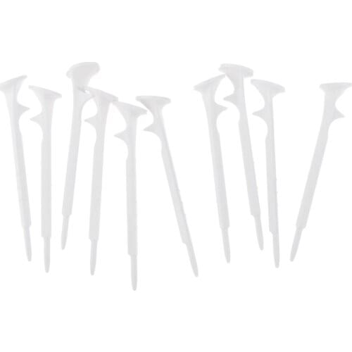 10x Compact White Plastic 73mm Golf Tees Golf Training Aid Gear Replacement