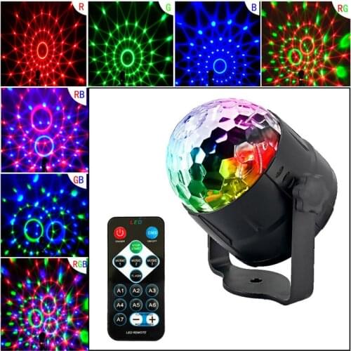 110/220V Led Garland Disco Ball Dj Disco Light Stage Light LED Laser Projector Light Light Music for Home Wedding Decoration