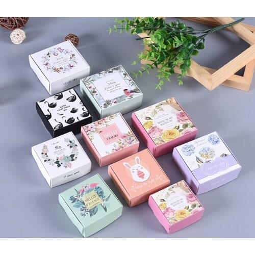 20 pcs Kraft Paper Aircraft Gift Boxes Handmade Soap Packing Box Jewelry/Cake/Handicraft/Candy Storage Paper Boxes