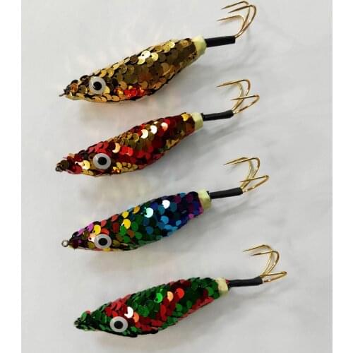 20PCS Squid Jig Wood Shrimp Lure Squid Cuttlefish Jigs Fishing Lures 2021