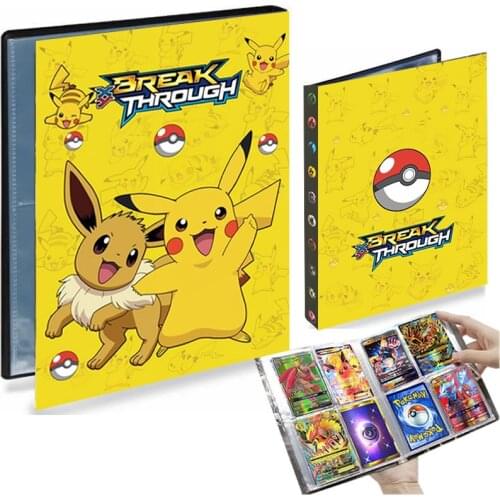 4 Pocket Pokemon Album Collections Holder 240 Cards Book Livre Pokémon Playing Game Pikachu Map Binder Folder List Kids Toy Gift