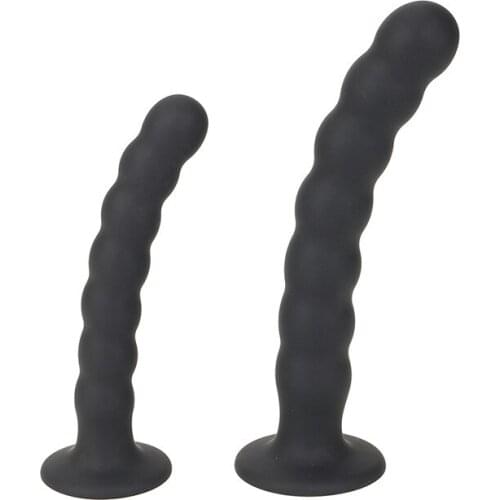 Anal Plug Prostate Massager Sex Products Vaginal Stimulator With Strong Sucker Silicone Bead Dildo Sex Toys for Man and Woman