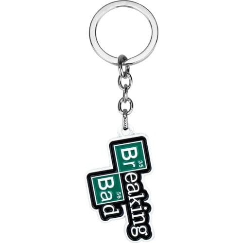 Dongsheng TV Breaking Bad BA BR Keychain Walter White Key Chain for Women Men Car Keyring Chaveiro Jewelry Christmas Gift