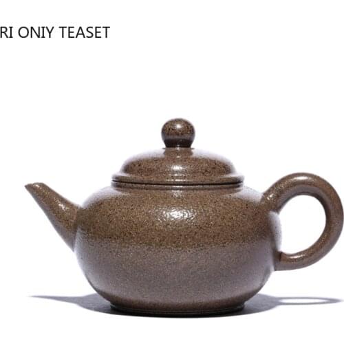 100ml Yixing Purple Clay Teapots Raw Ore Section Mud Filter Tea Pot Chinese Kiln Change Zisha Tea Set Household Drinkware