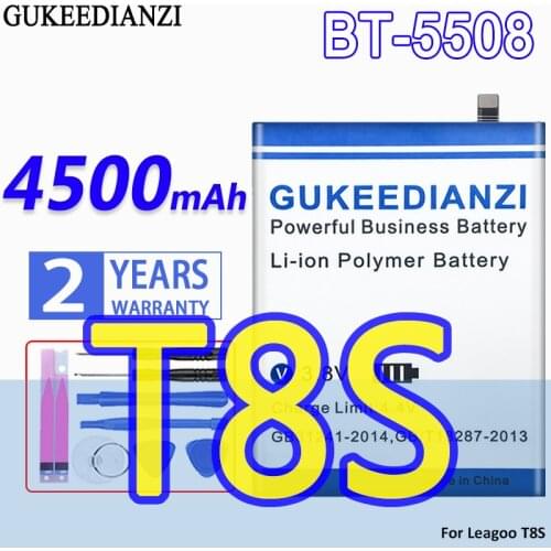GUKEEDIANZI High Capacity Battery BT-5508 4500mAh For Leagoo T8S Bateria