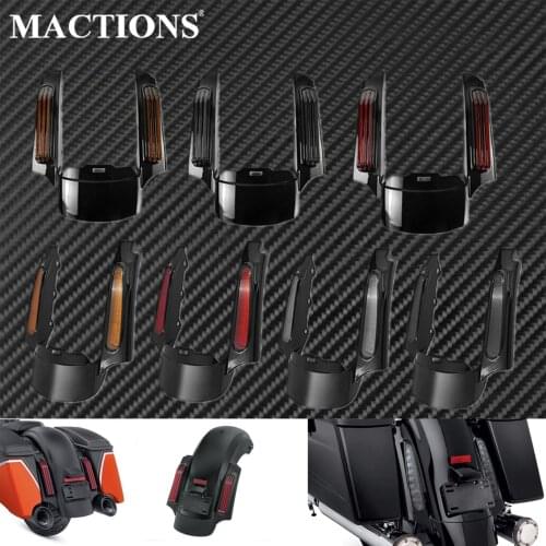 Motorcycle LED Rear Fender Extension Fascia For Harley Touring Road King Ultra Limited Low Electra Glide FLTRX FLHX 2009-2020