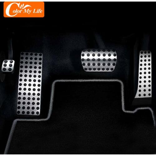 Stainless Steel Pedal for Mercedes Benz C E S GLK SLK CLS SL-Class W203 W204 W211 W212 W210 Accelerator Brake Footrest Pad
