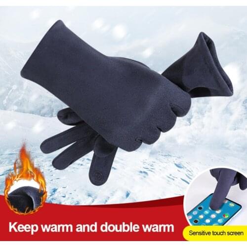 4 Size Neoprene Waterproof Fleece Men Women Ski Gloves Wind-proof Thermal Touch Screen Outdoor Sport Cycling Snowboard Gloves