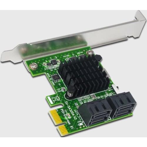 SATA3.0 PCI-Express Expansion Card 6Gb 4-port SATA PCI Express 1X PCI-E to SATA III Convert Card Adapter for SSD IPFS BTC Mining