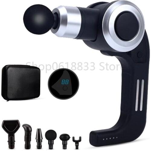 10 Gear Professional Massage Gun Electric Muscle Body Massager Smart Adjustable Heads Fascia Gun Relaxation Pain Relief