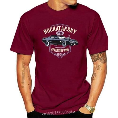 Rockatansky Mens Mad Max Inspired T Shirt Supercharger Interceptor Car Film 012611