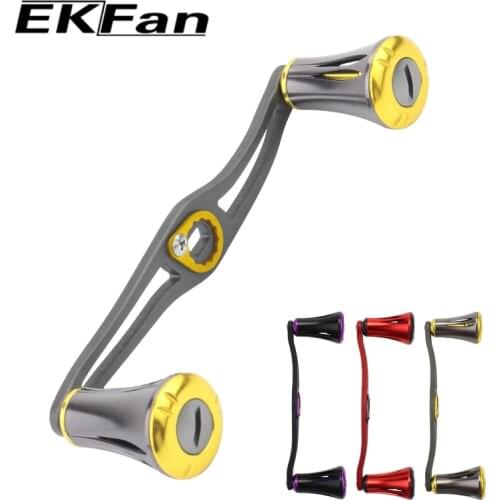 EKFan Aluminum Alloy Fishing Reel Handle 120mm Length 8*5mm Hole Size For Baitcasting Fishing Reel Rocker Fishing Accessory