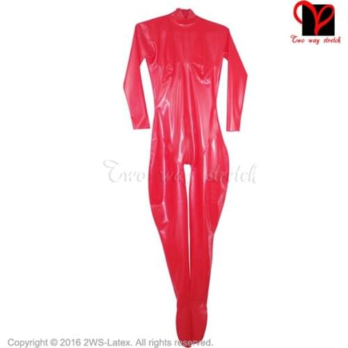 Sexy full latex catsuit suit body feet breast cup rubber catsuit Black stockings Long sleeves Jumpsuit overall plus size LT-026