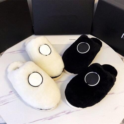 Winter Slippers Women Slip-On Flat Shoes Woman Fashion Comfortable Fur Sliders Casual Zapatos De Mujer New Warm Ladies Shoes