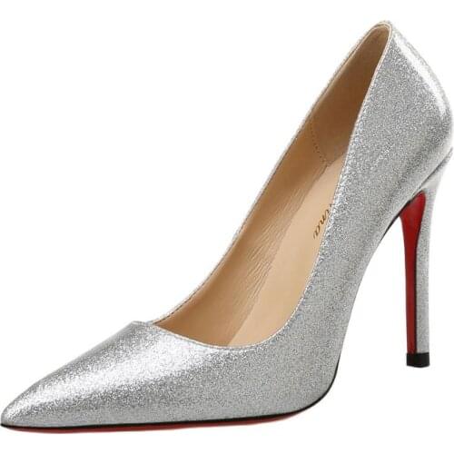 Glitter Heels Wedding Shoes Bride Fetish High Heels Prom Shoes Sexy High Heels Elegant Shoes Extreme High Heels Ladies Pumps